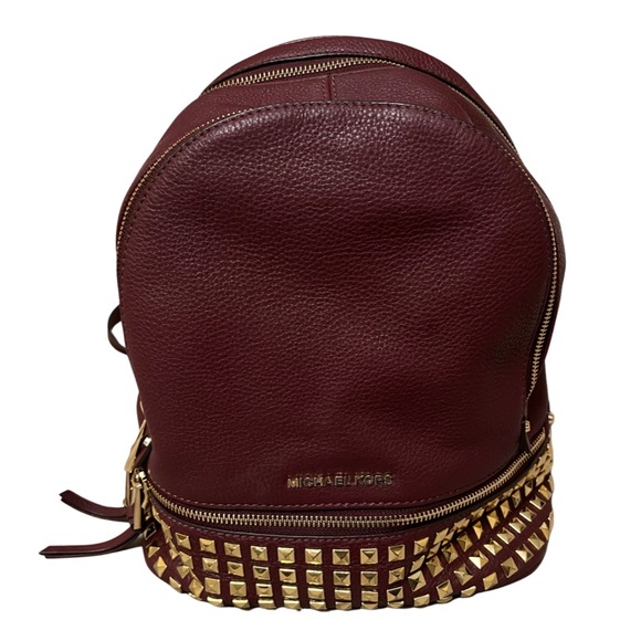 Michael Kors Rhea Zip Small Studded Backpack - Picture 1 of 2